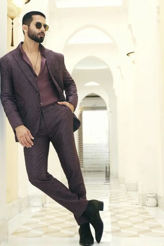 Dark Brown Blazer Set 